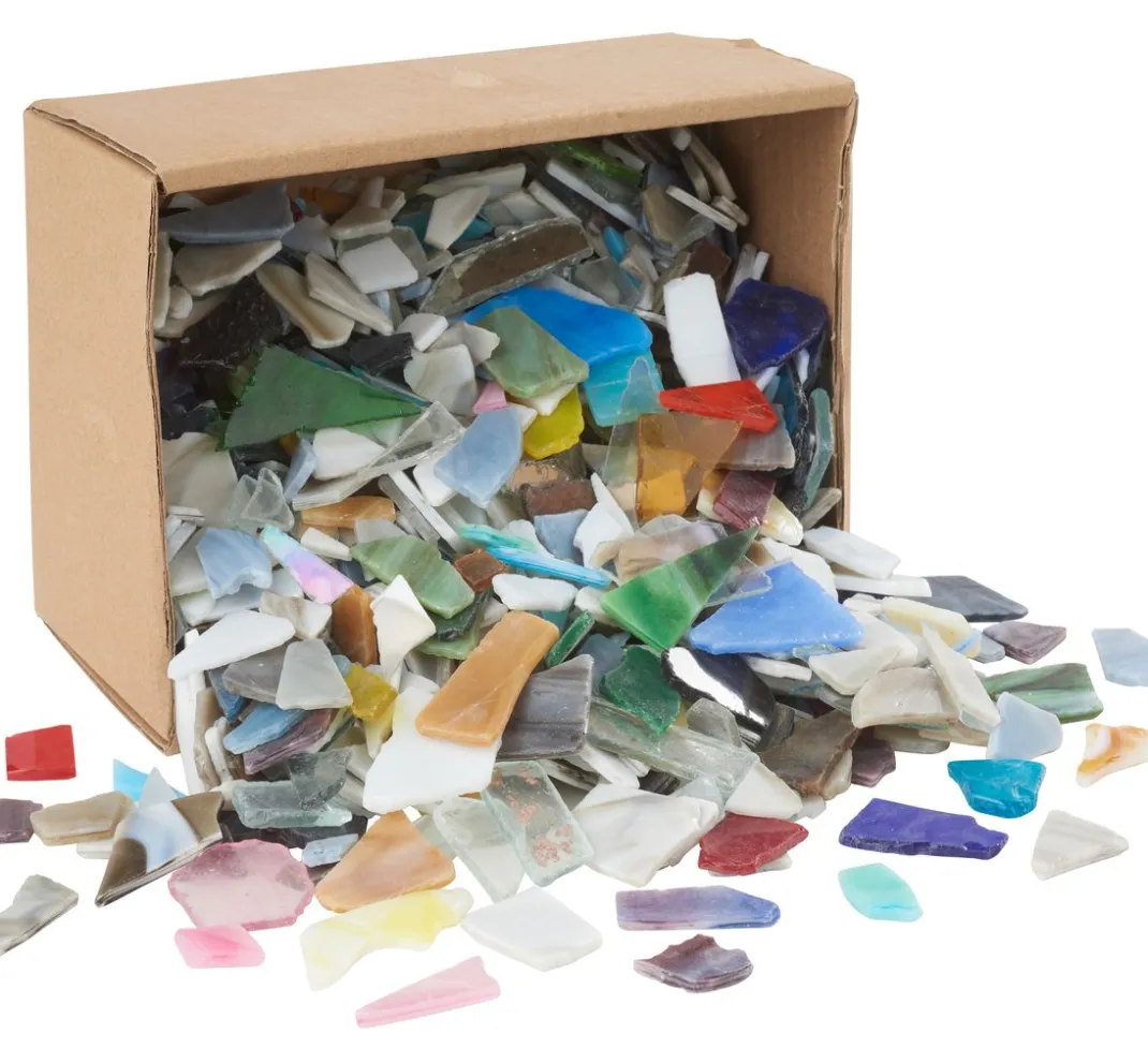 creativ company Mosaik Basteln>Bruchmosaik aus Glas, 2 kg, Stärke ca. 3 mm