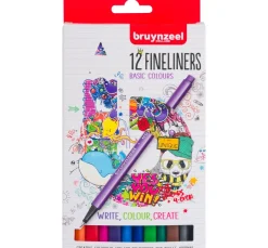 Bruynzeel Malen & Zeichnen|Bullet Journal>Fineliner-Set, 12 Farben