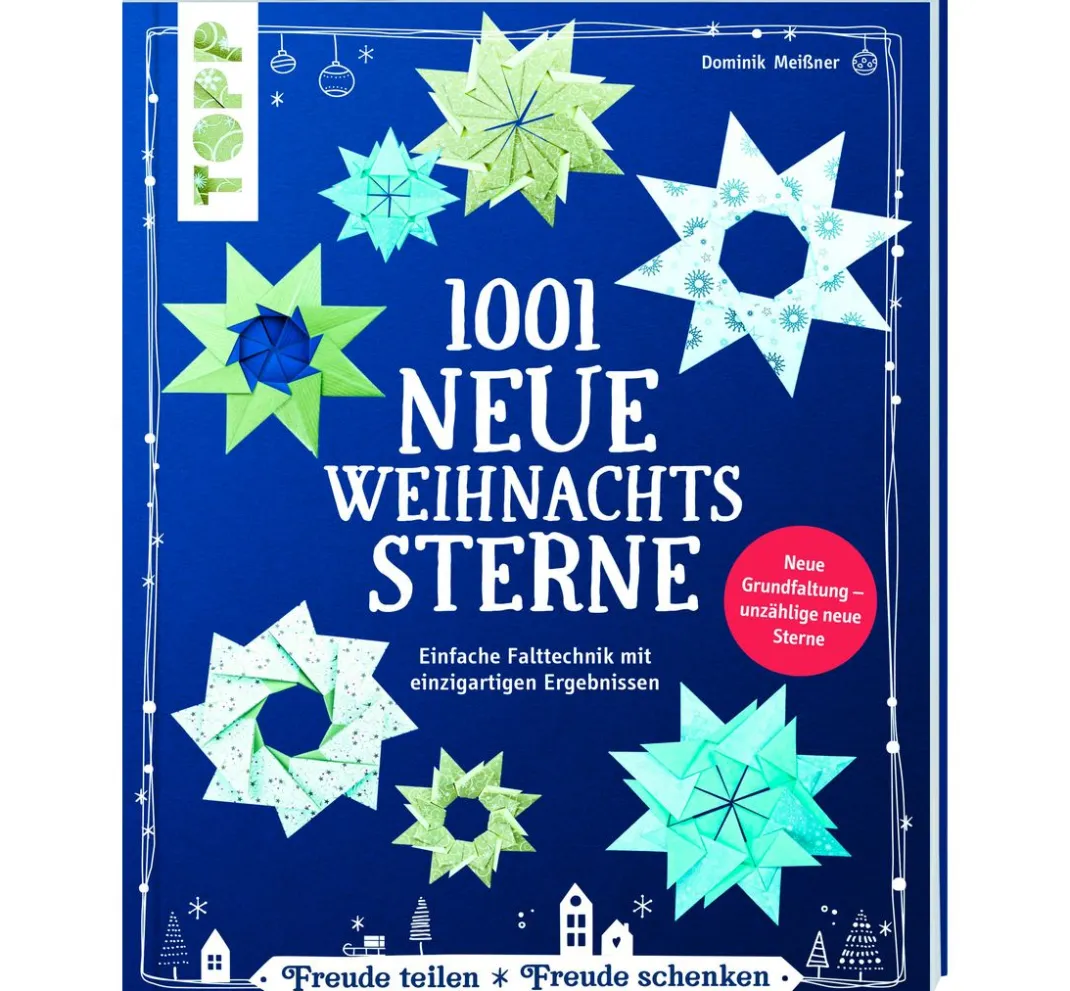 Topp Bücher|Origami & Papier Falten>Buch "1001 neue Weihnachtssterne (kreativ.kompakt)"