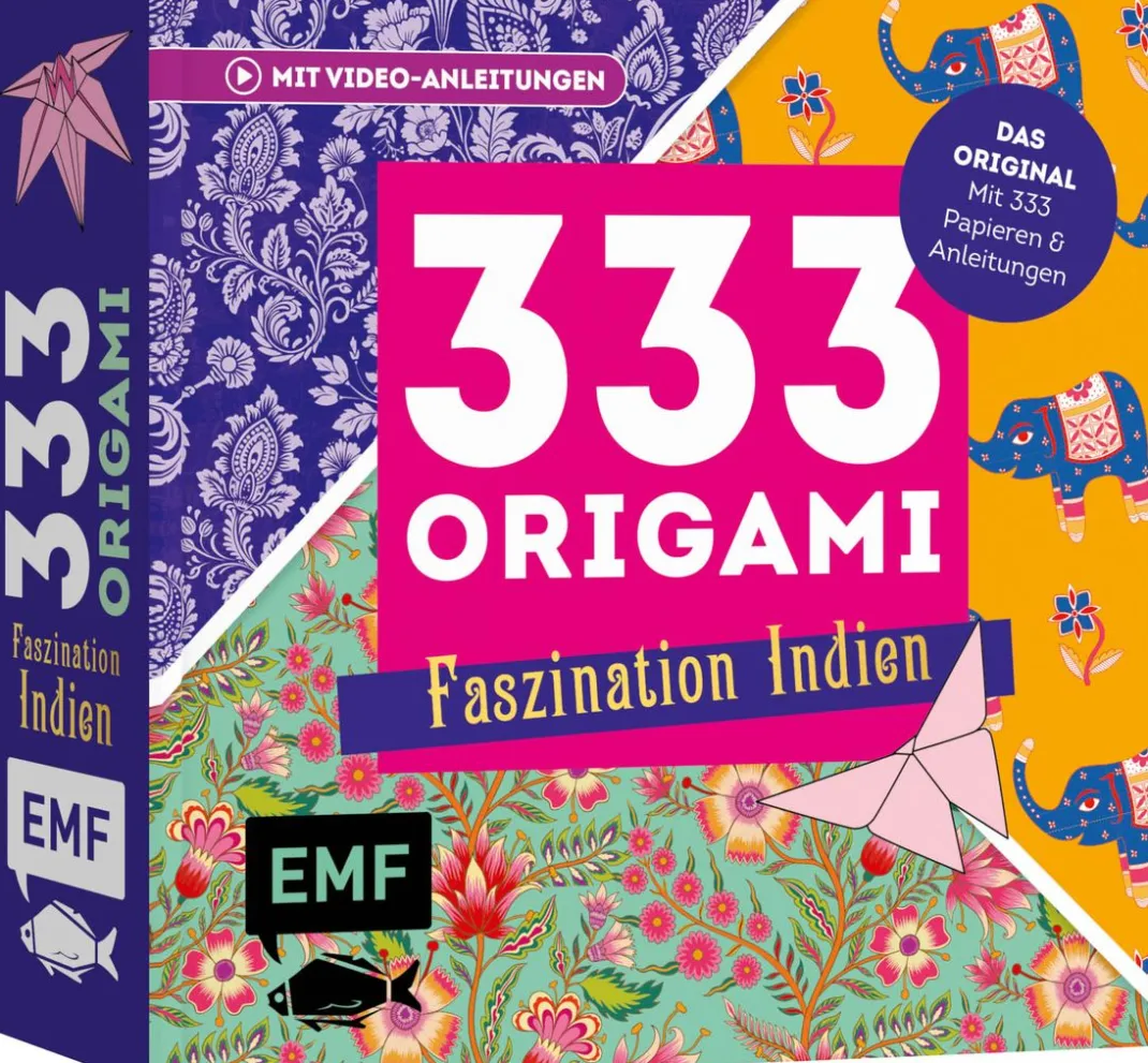 EMF Bücher|Origami & Papier Falten>Buch "333 Origami - Faszination Indien"