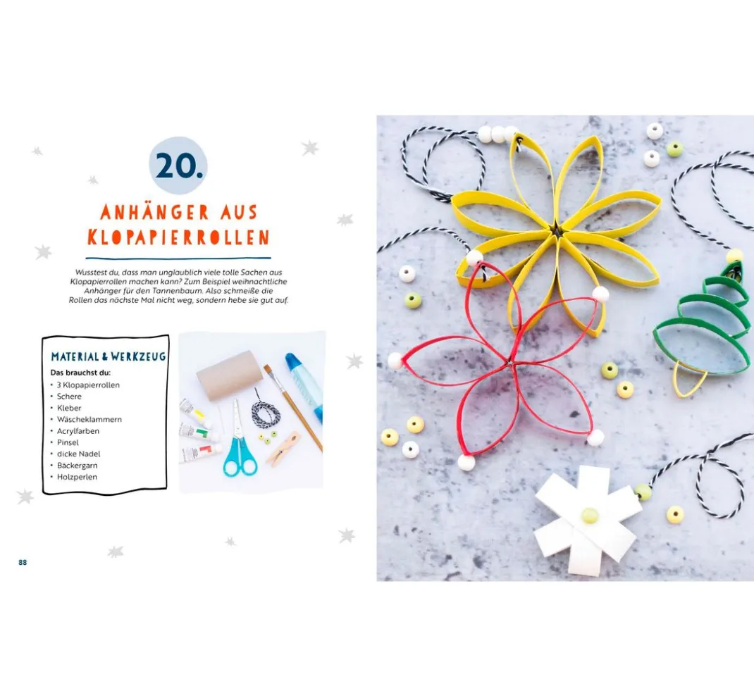 Kinder EMF Kinderbücher|Bücher>Buch "24 x Basteln mit Kindern - Weihnachtliche Projekte für Kindergarten und Vo