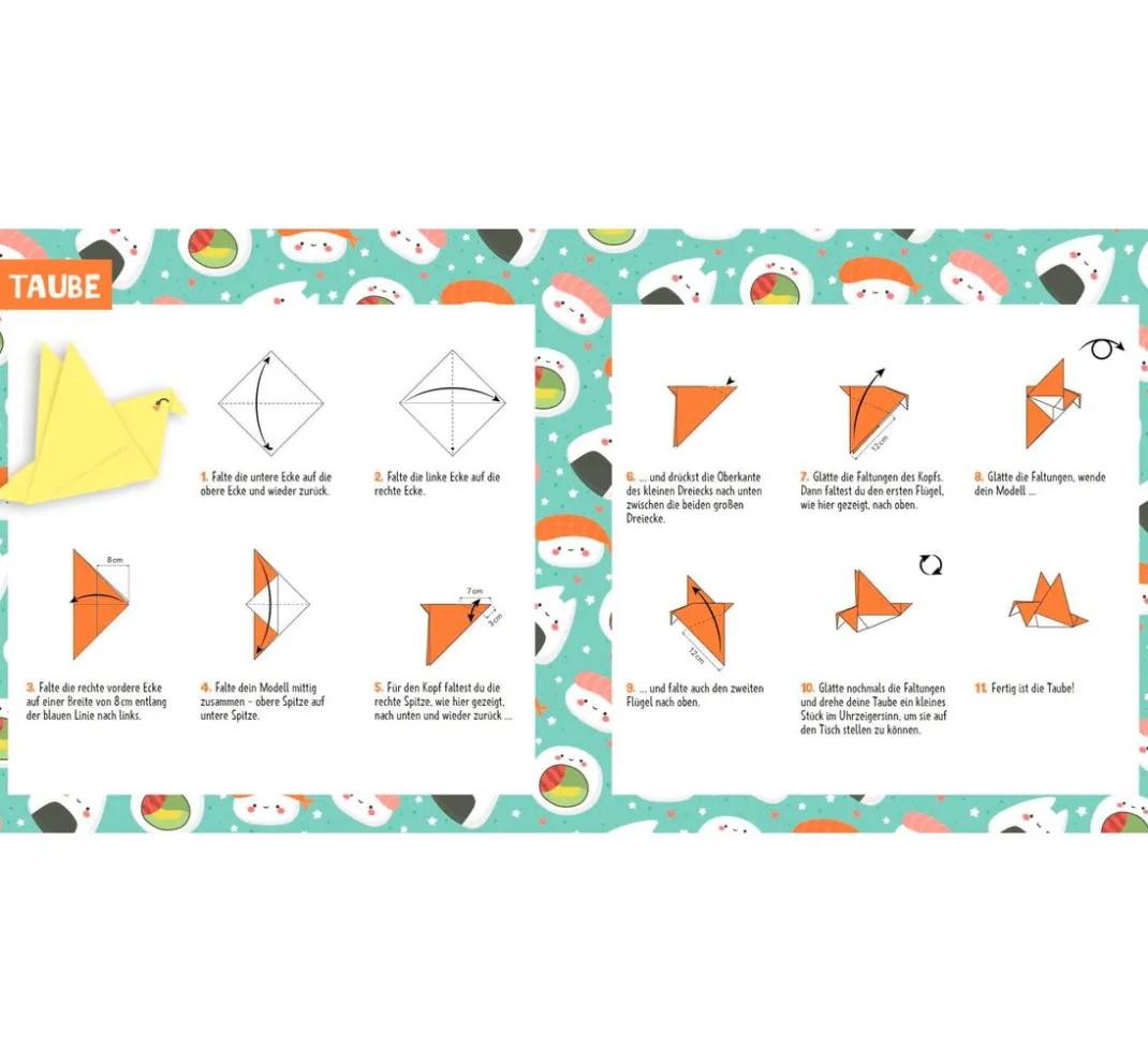 Kinder EMF Kinderbücher|Origami & Papier Falten>Buch "88 x Origami Kids - Kawaii"