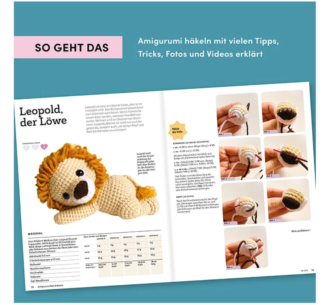 Topp Häkeln>Buch "Amigurumi Mix und Match"