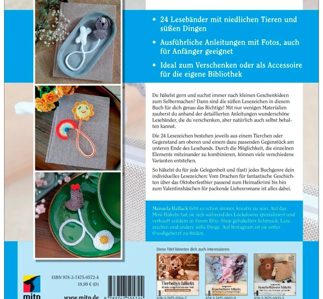 mitp Häkelanleitungen|Häkeln>Buch "Amigurumi-Lesezeichen häkeln"