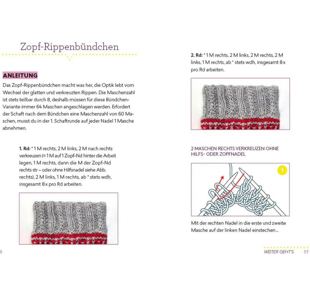 EMF Strickanleitungen|Stricken>Buch "Auf die Socke, fertig, los! Die kleine Strickschule für unterwegs"