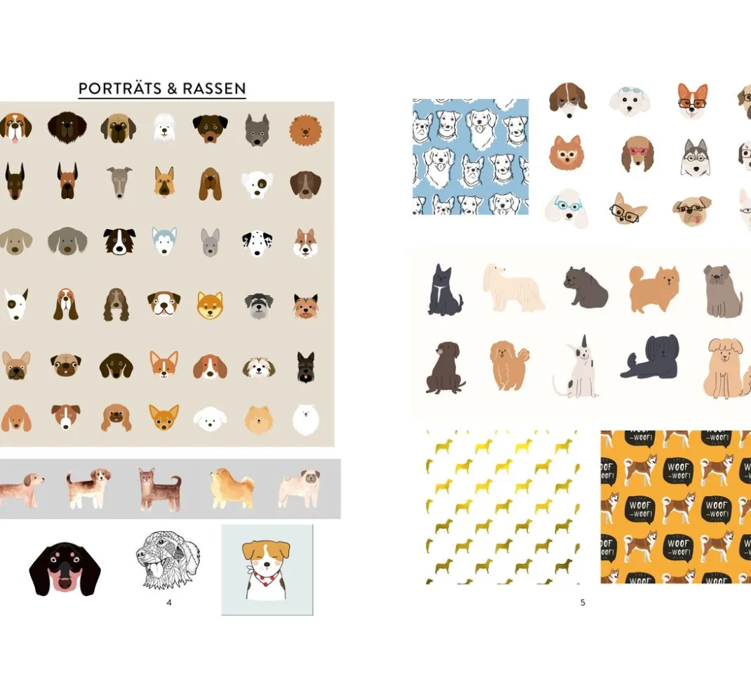 EMF Accessoires Fürs Bullet Journal|Bücher>Buch "Bullet Journal Stickerbuch - Hundeglück"