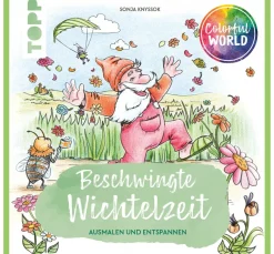 Topp Ausmalbücher|Malbücher>Buch "Colorful World - Beschwingte Wichtelzeit"