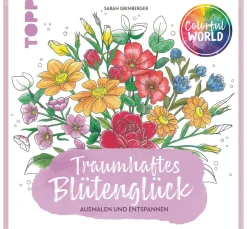 Topp Ausmalbücher|Malen & Zeichnen>Buch "Colorful World - Traumhaftes Blütenglück"