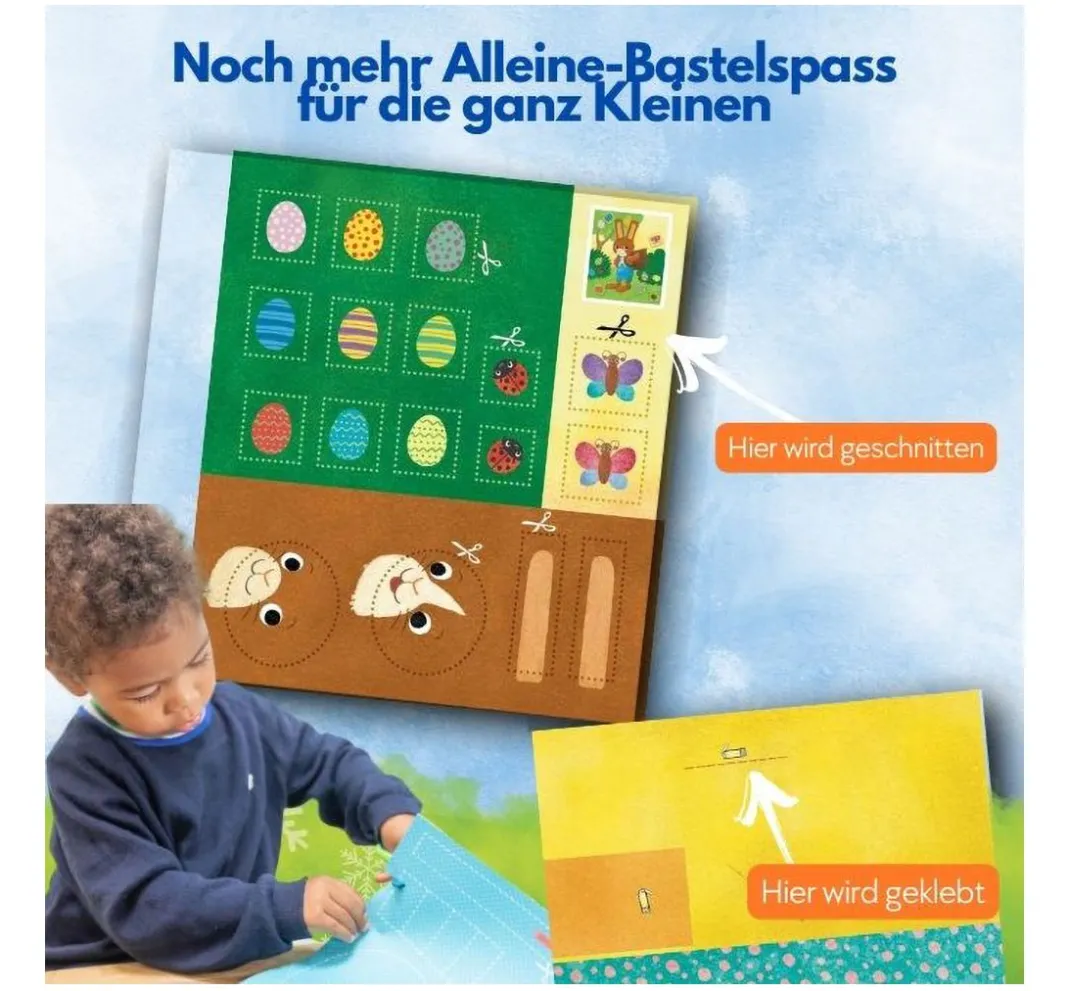 Kinder Topp Bücher|Weitere Geschenkideen Für Kinder>Buch "Das Verbastelbuch für die Allerkleinsten - Frohe Ostern!"