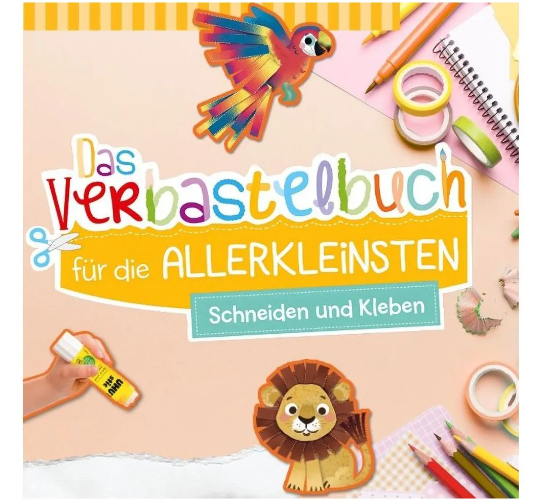Kinder Topp Kinderbücher|Bücher>Buch "Das Verbastelbuch für die Allerkleinsten. Schneiden und Kleben. Im Zoo"