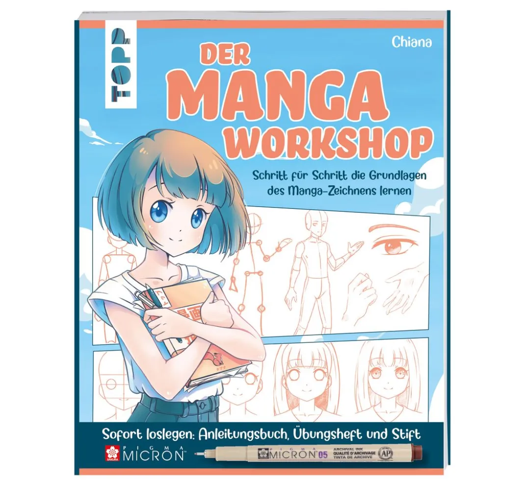 Topp Mangas Zeichnen|Zeichenbücher>Buch "Der Manga-Workshop"