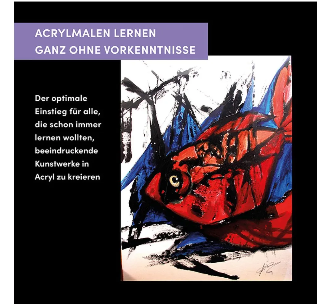 Topp Zeichenbücher|Malen & Zeichnen>Buch "Der ultimative ACRYLMALKURS für Einsteiger"