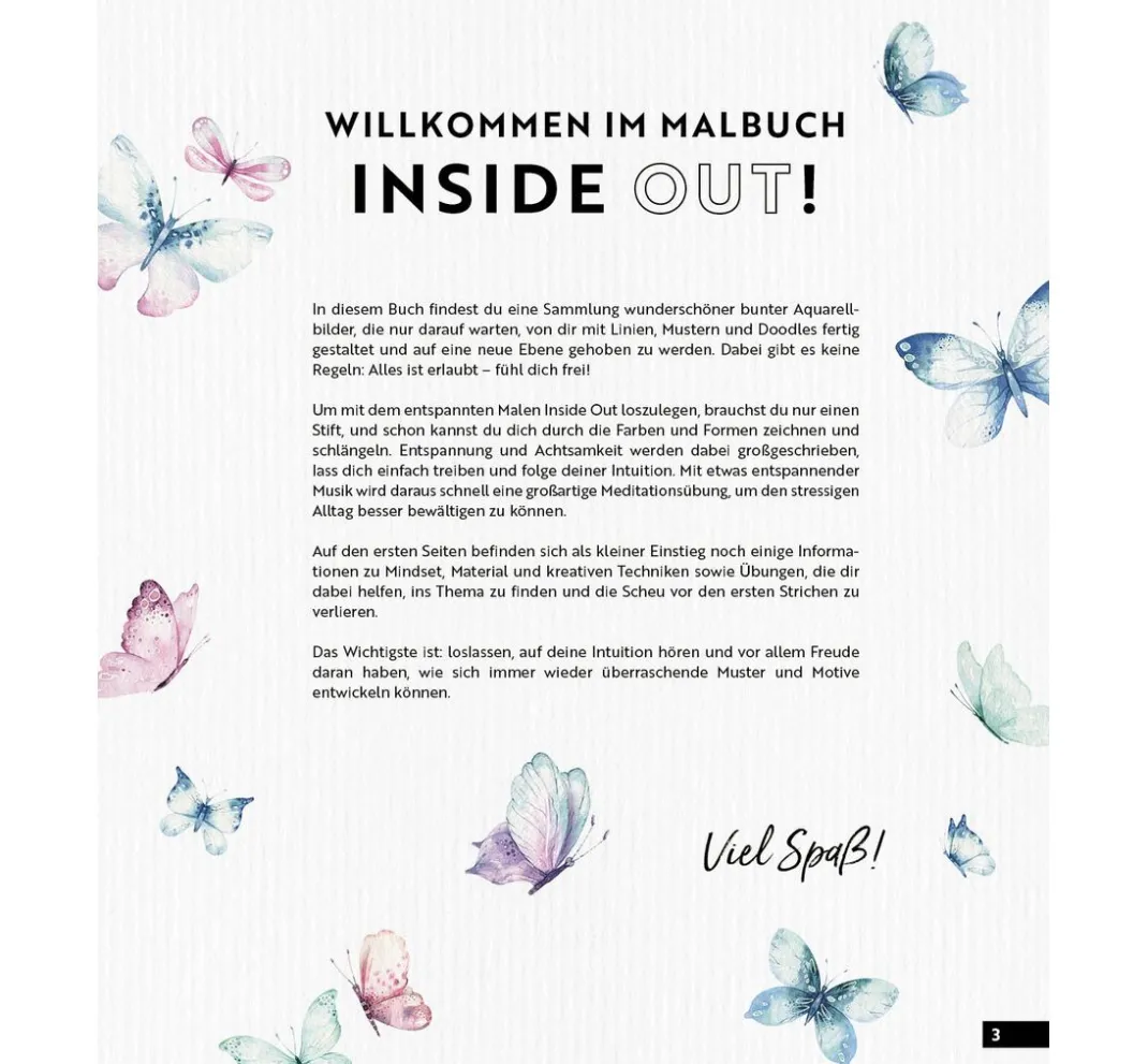 EMF Ausmalbücher|Bücher>Buch "Die große Watercolor-Motivsammlung"
