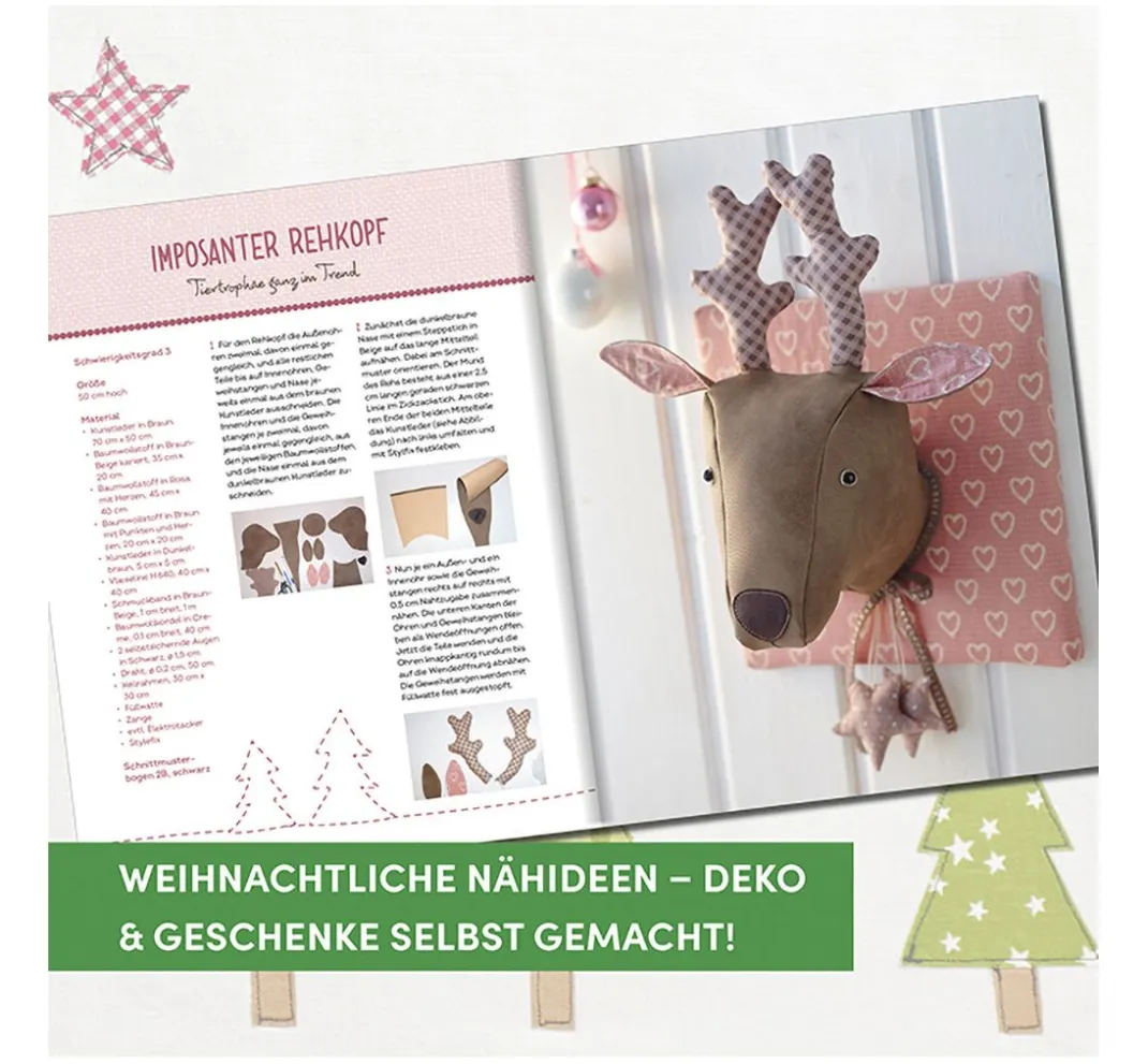 Topp Nähanleitungen>Buch "Die schönsten Nähideen für die Weihnachtszeit"