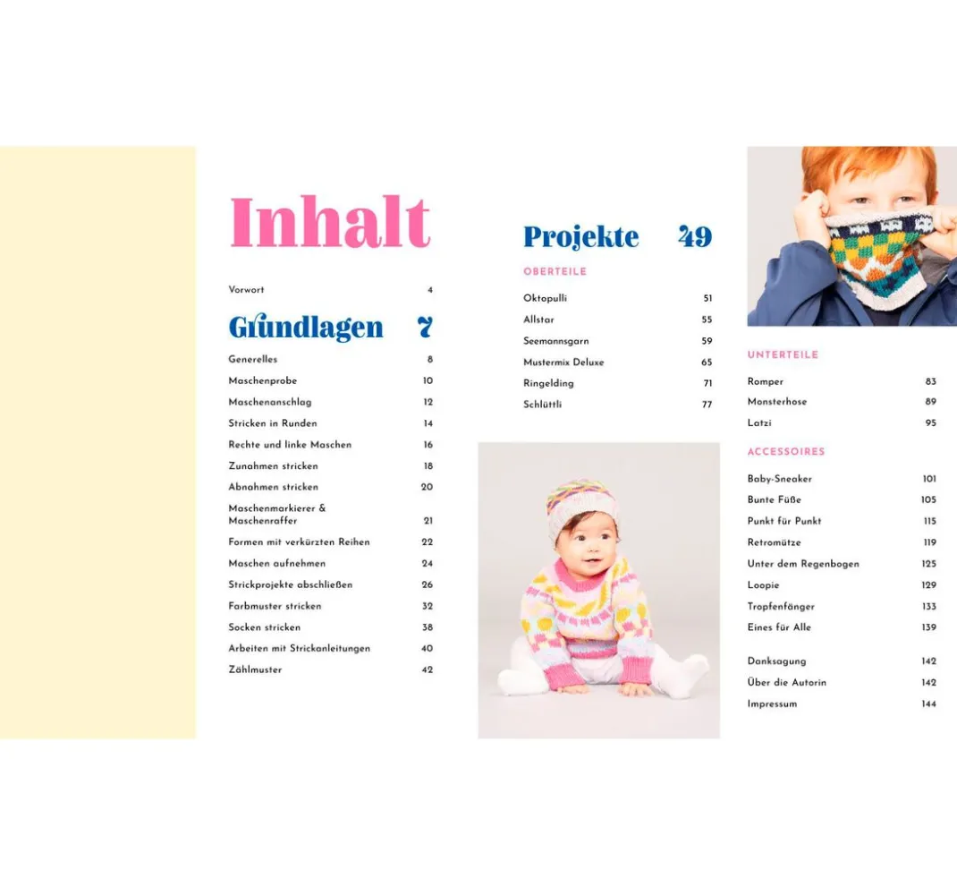 Kinder EMF Stricken & Häkeln|Strickanleitungen>Buch "Einfach stricken mit Klimperklein - für Babys und Kids"
