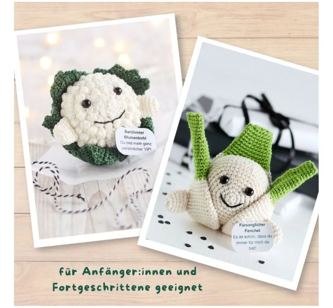 Topp Häkeln|Häkelanleitungen>Buch "Emotional Support Veggies"