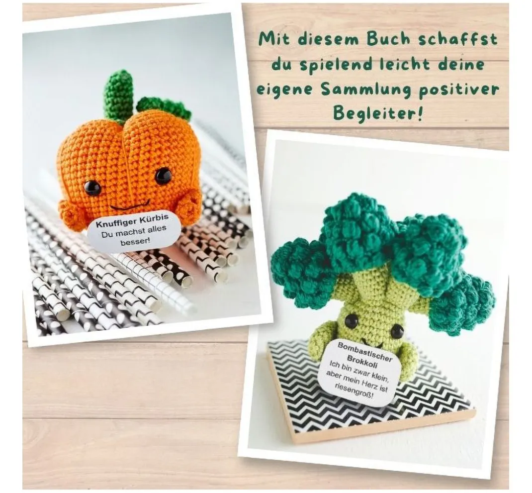 Topp Häkeln|Häkelanleitungen>Buch "Emotional Support Veggies"
