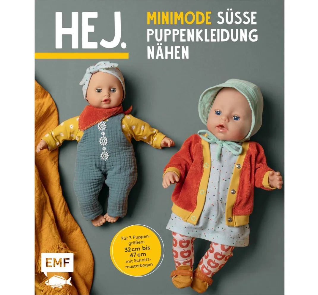 EMF Nähanleitungen>Buch "HEJ. Minimode - Süsse Puppenkleidung nähen"