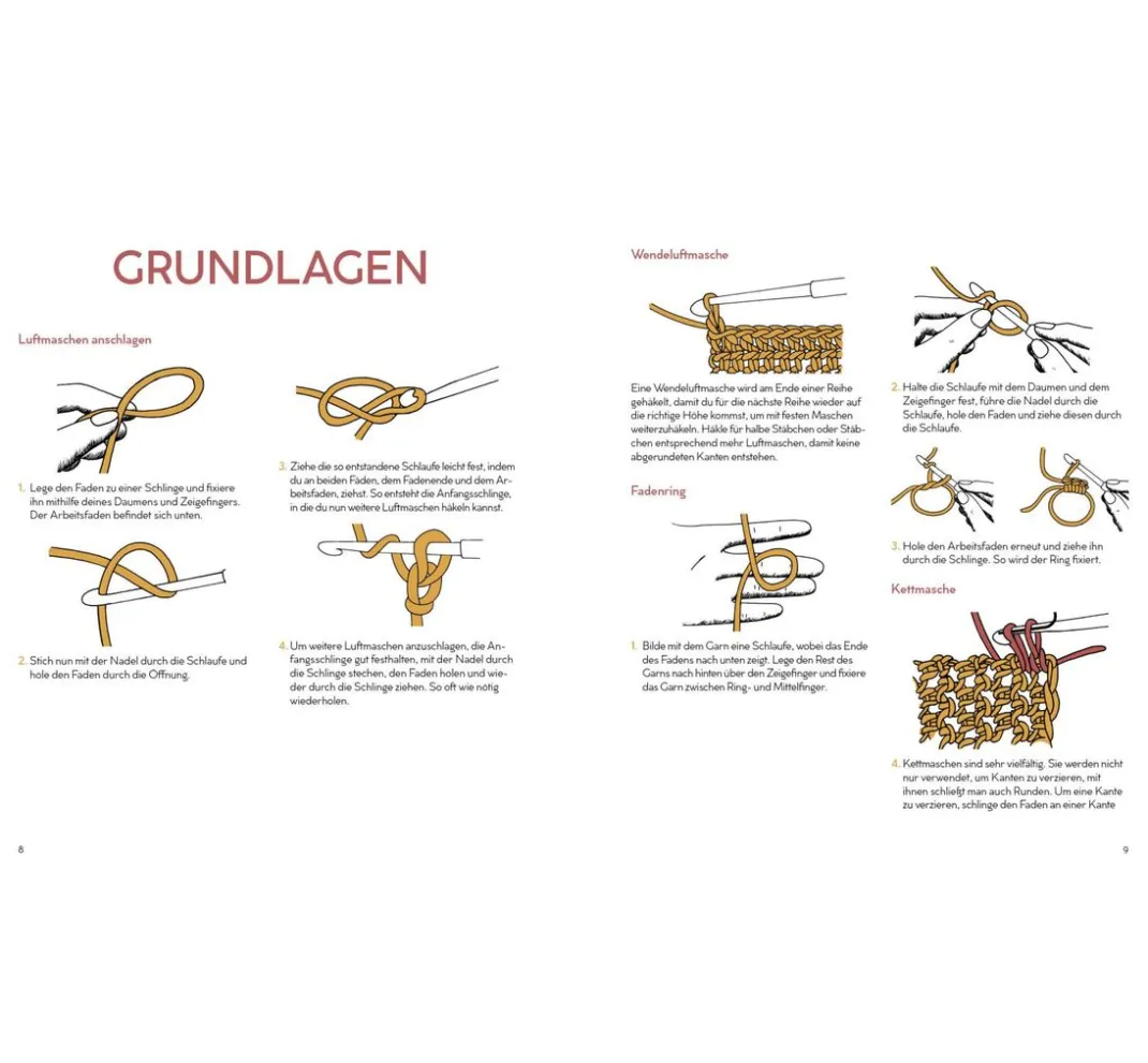 EMF Häkelanleitungen|Häkeln>Buch "Häkeln mit Rope-Garn"