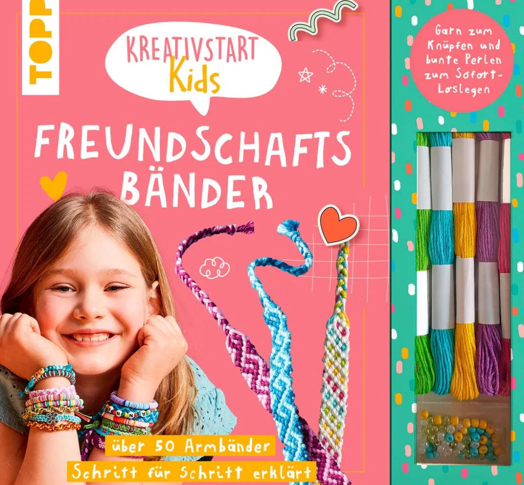 Kinder Topp Kinderbücher|Freundschaftsarmbänder>Buch "Kreativstart Kids - Freundschaftsbänder"