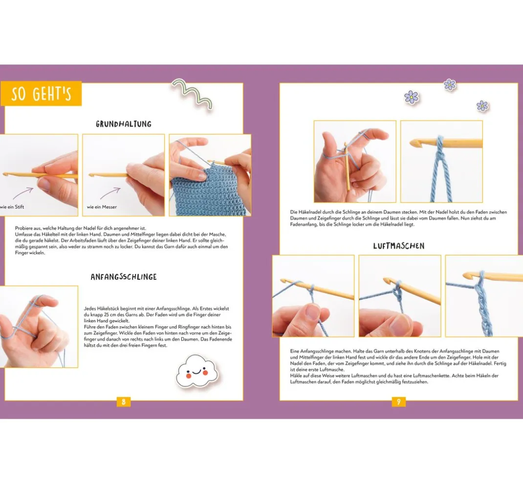 Kinder Topp Kinderbücher|Häkelanleitungen>Buch "Kreativstart Kids - Häkeln"