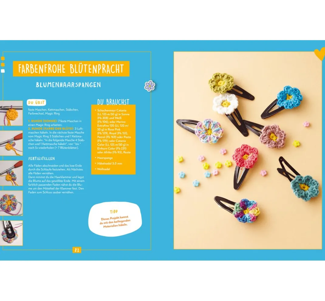 Kinder Topp Kinderbücher|Häkelanleitungen>Buch "Kreativstart Kids - Häkeln"