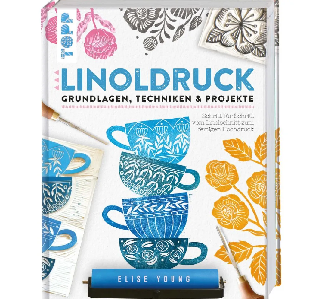 Topp Linoldruck|Bücher>Buch "Linoldruck. Grundlagen, Techniken und Projekte"