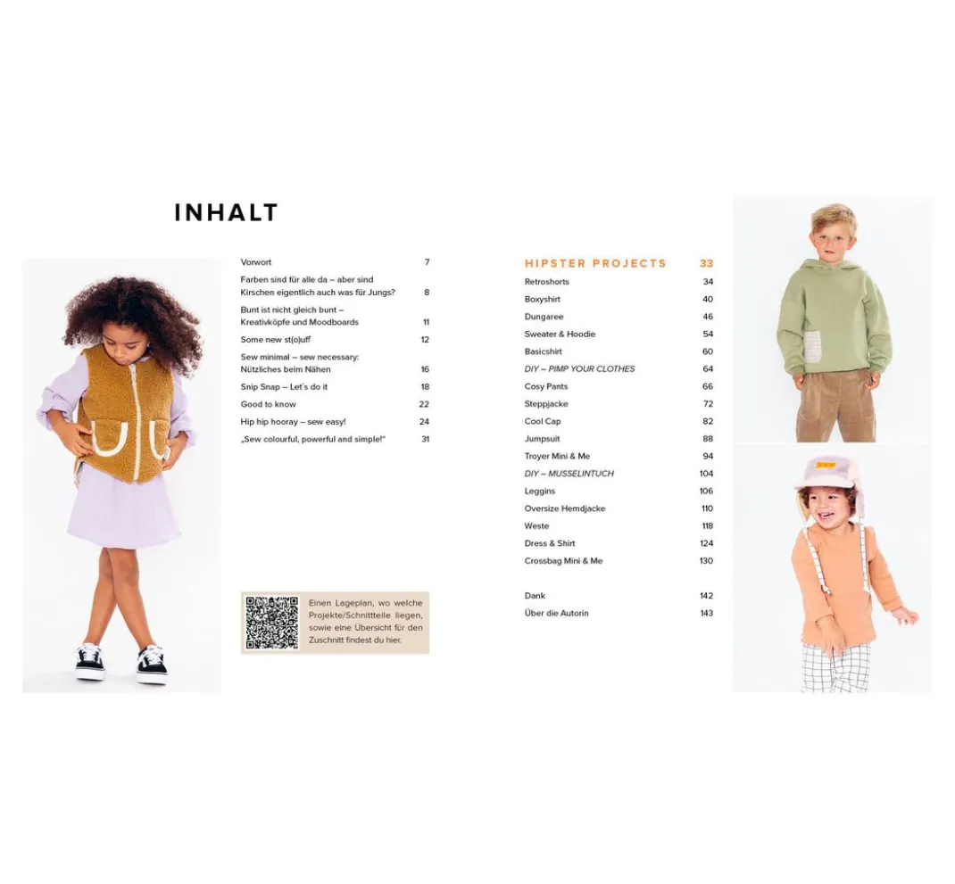EMF Nähanleitungen|Schnittmuster>Buch "Little Hipster: Kinderkleidung nähen. Frech, wild, wunderbar!"
