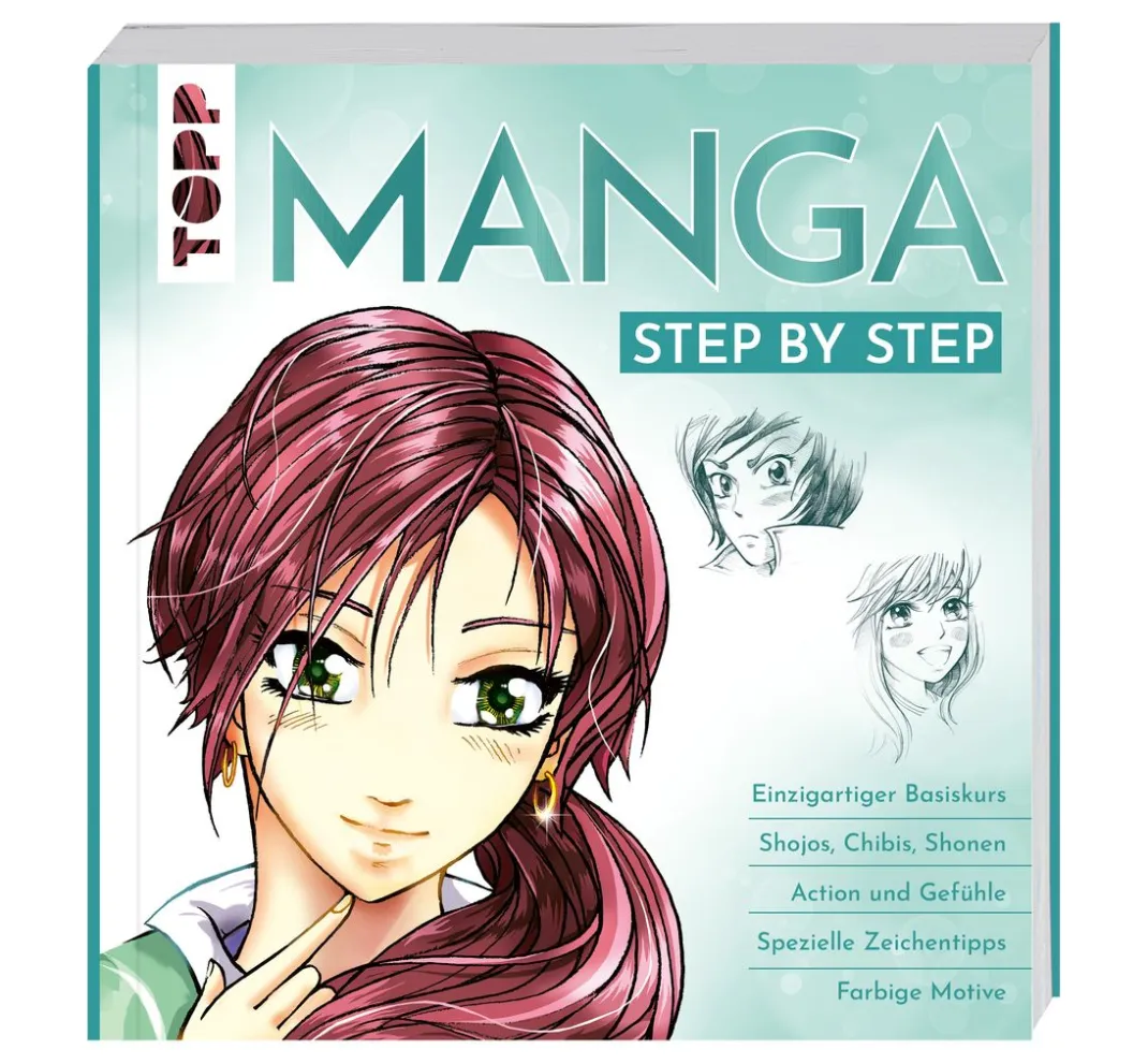 Topp Mangas Zeichnen|Zeichenbücher>Buch "Manga Step by Step - Basiskurs"