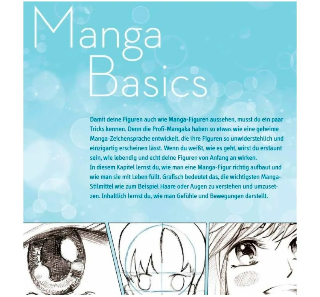 Topp Mangas Zeichnen|Zeichenbücher>Buch "Manga Step by Step - Basiskurs"