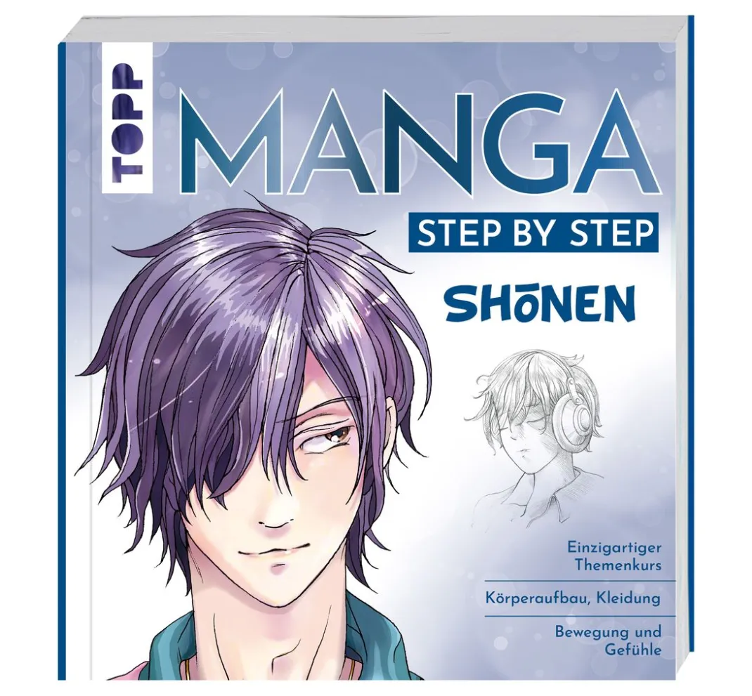 Topp Mangas Zeichnen|Zeichenbücher>Buch "Manga Step by Step - Shōnen"