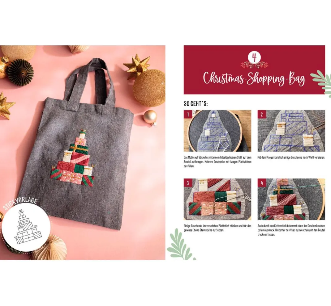 EMF Stickanleitungen|Sticken>Buch "Mein Adventskalender-Buch -Stickzauber"