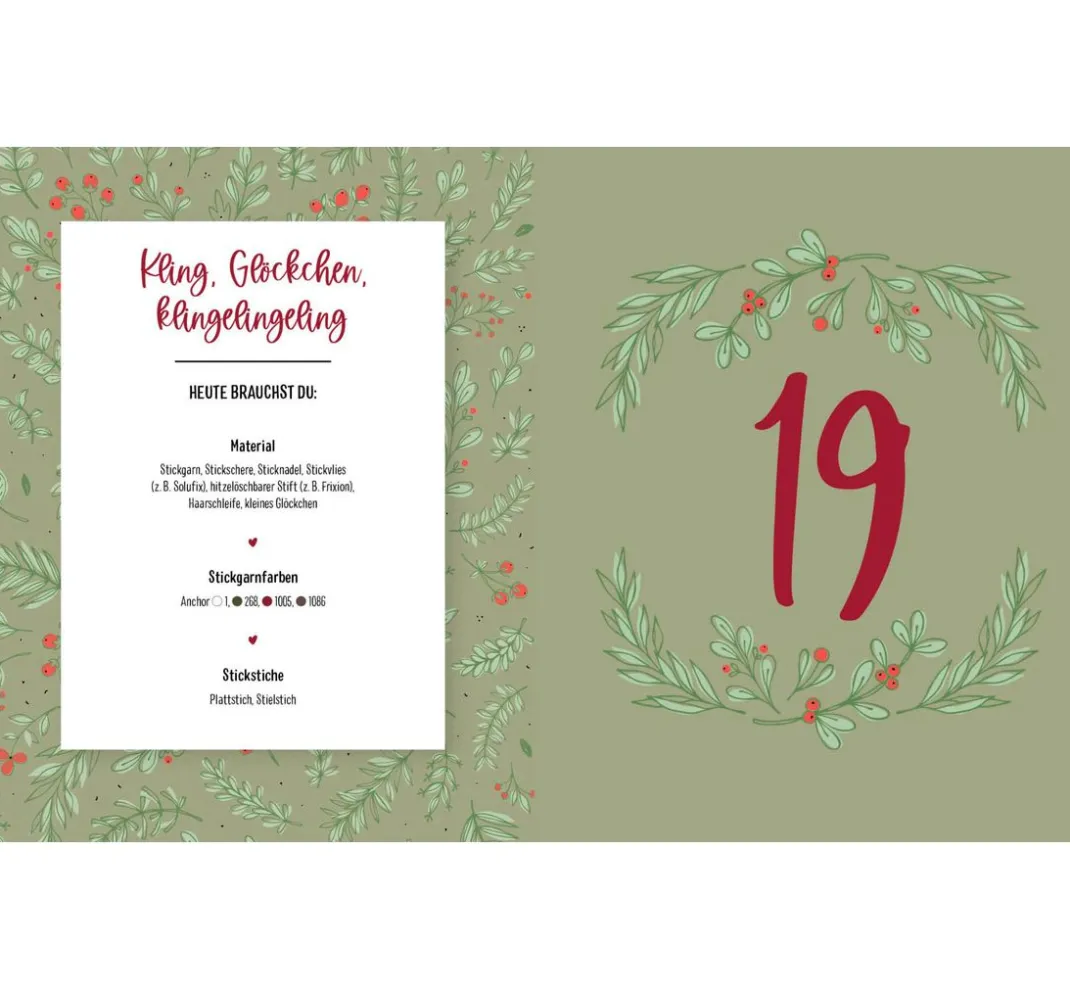 EMF Stickanleitungen|Sticken>Buch "Mein Adventskalender-Buch -Stickzauber"