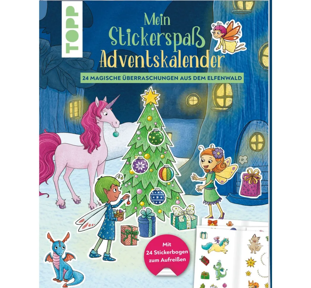Kinder Topp Bücher|Weitere Geschenkideen Für Kinder>Buch "Mein Stickerspaß-Adventskalender"