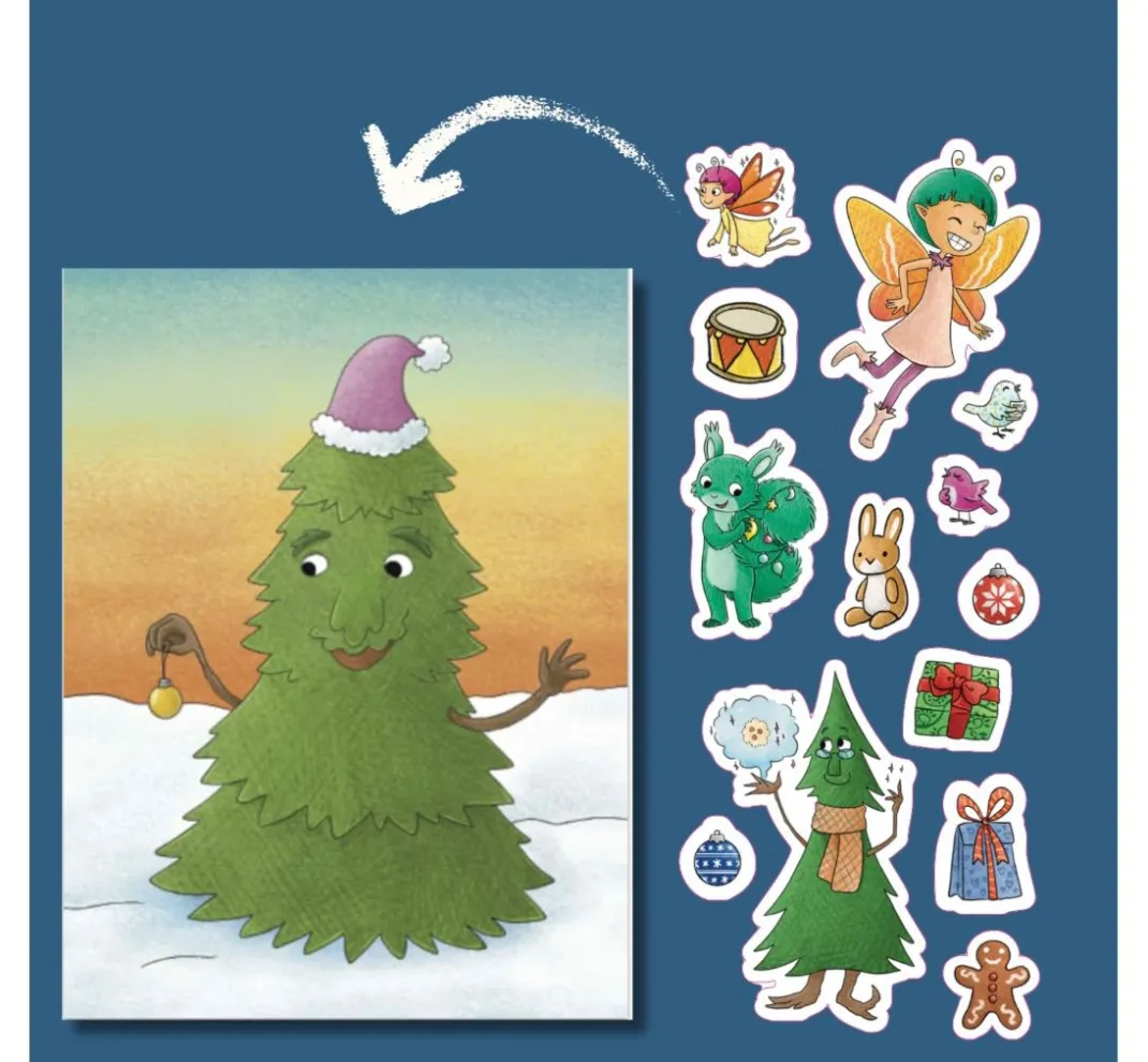 Kinder Topp Bücher|Weitere Geschenkideen Für Kinder>Buch "Mein Stickerspaß-Adventskalender"