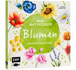 EMF Malbücher|Malvorlagen>Buch "Mini Watercolor – Blumen"