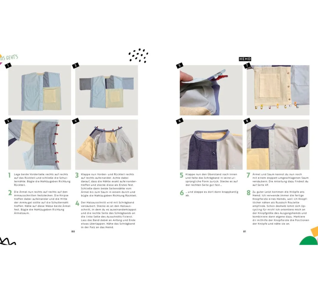 EMF Schnittmuster|Nähanleitungen>Buch "Patchwork – Kinderkleidung nähen"