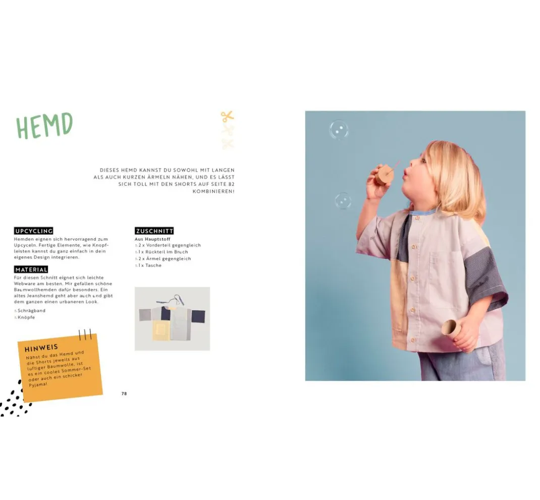 EMF Schnittmuster|Nähanleitungen>Buch "Patchwork – Kinderkleidung nähen"