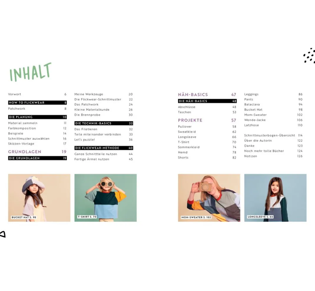 EMF Schnittmuster|Nähanleitungen>Buch "Patchwork – Kinderkleidung nähen"