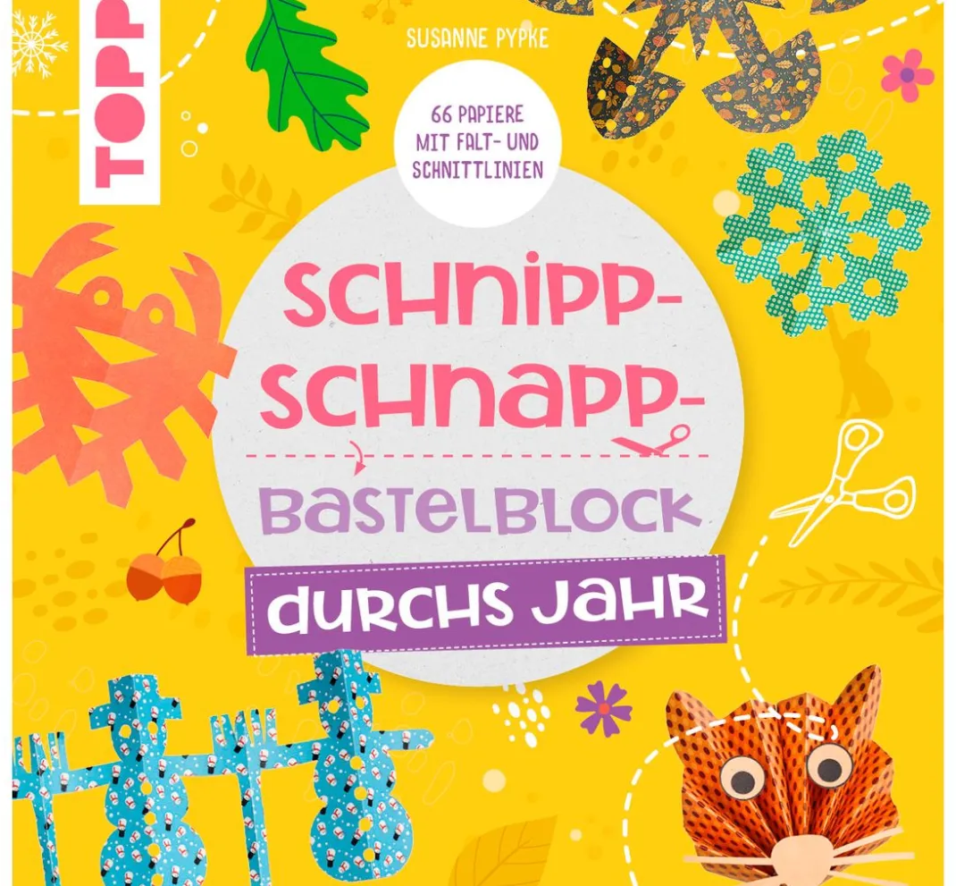 Kinder Topp Kinderbücher|Papier-Bastelsets>Buch "Schnipp-Schnapp-Block durchs Jahr"