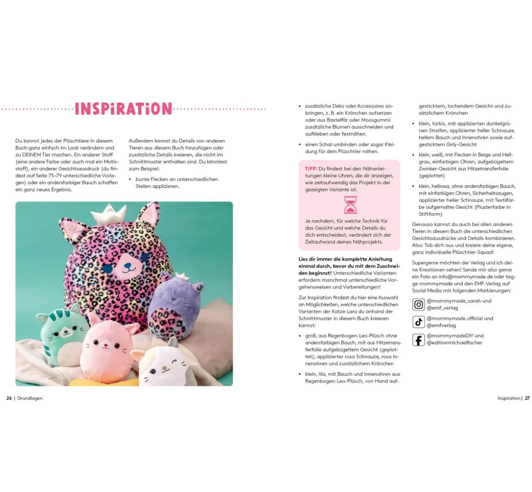 EMF Schnittmuster|Nähanleitungen>Buch "So squishy nähen"