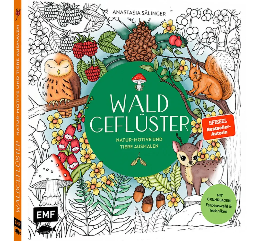 EMF Ausmalbücher|Bücher>Buch "Waldgeflüster"