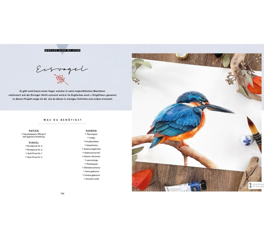 EMF Aquarell|Malvorlagen>Buch "Watercolor - Malen mit Aquarell"