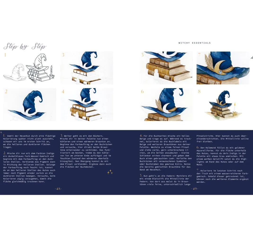 EMF Aquarell|Malbücher>Buch "Witchy Watercolor"