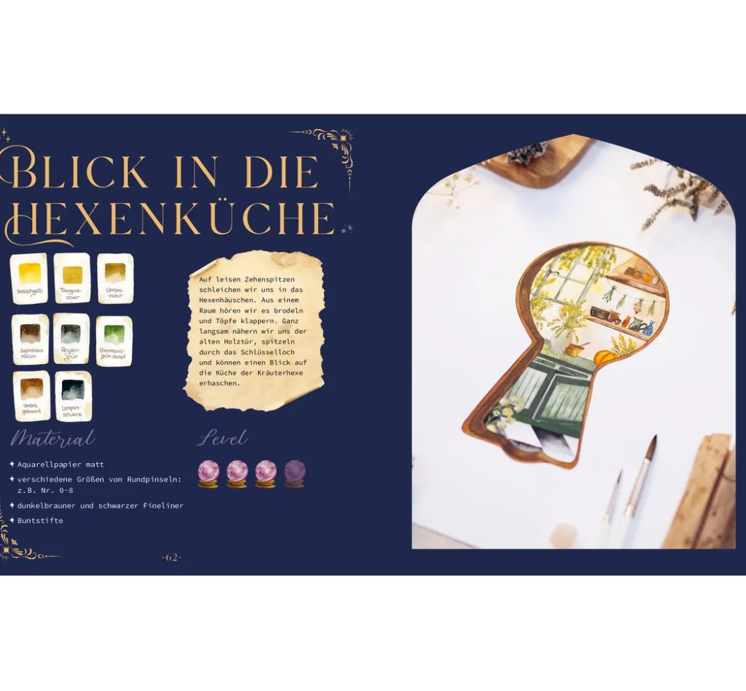 EMF Aquarell|Malbücher>Buch "Witchy Watercolor"