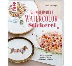 Topp Aquarell|Stickanleitungen>Buch "Wundervolle Watercolor Stickerei"