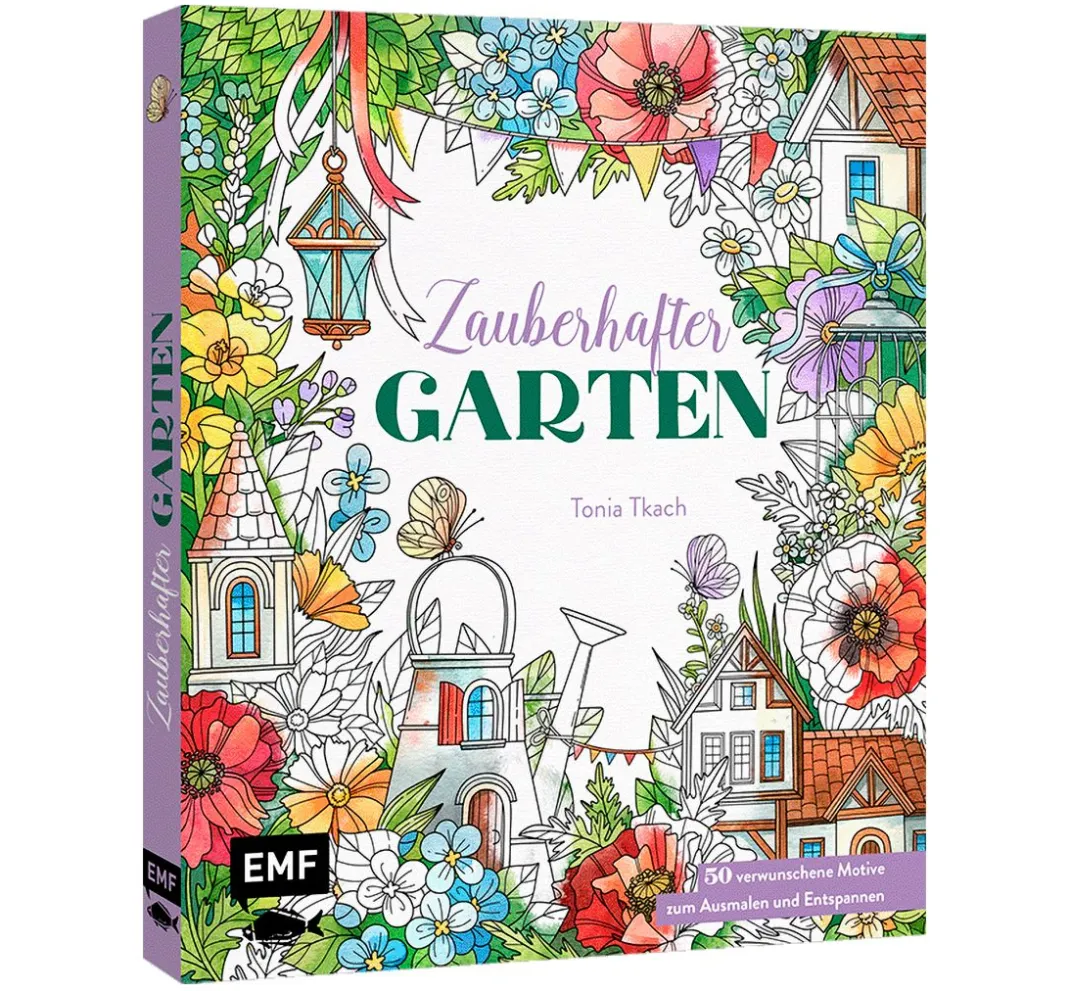 EMF Ausmalbücher|Malen & Zeichnen>Buch "Zauberhafter Garten"