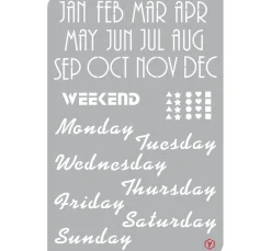 Pronty Crafts Bullet Journal|Accessoires Fürs Bullet Journal>Bullet Journal Schablone "Kalender"