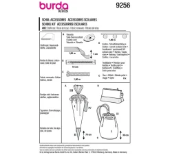 burda style Schnittmuster>Burda Kids Schnittmuster Schultüte, Mäppchen und Turnbeutel Nr. 9256