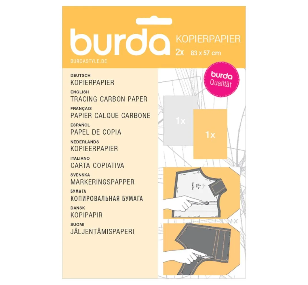 burda style Weiteres Nähzubehör|Schnittmuster>Burda Kopierpapier Weiß / Gelb